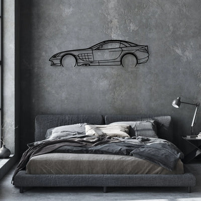 SLR 2008 Classic Silhouette Metal Wall Art - Automotive Garage Decor