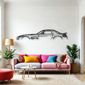 SLS AMG Classic Silhouette Metal Wall Art - Automotive Garage Decor