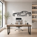 SLS AMG Black Series Classic Silhouette Metal Wall Art - Automotive Garage Decor