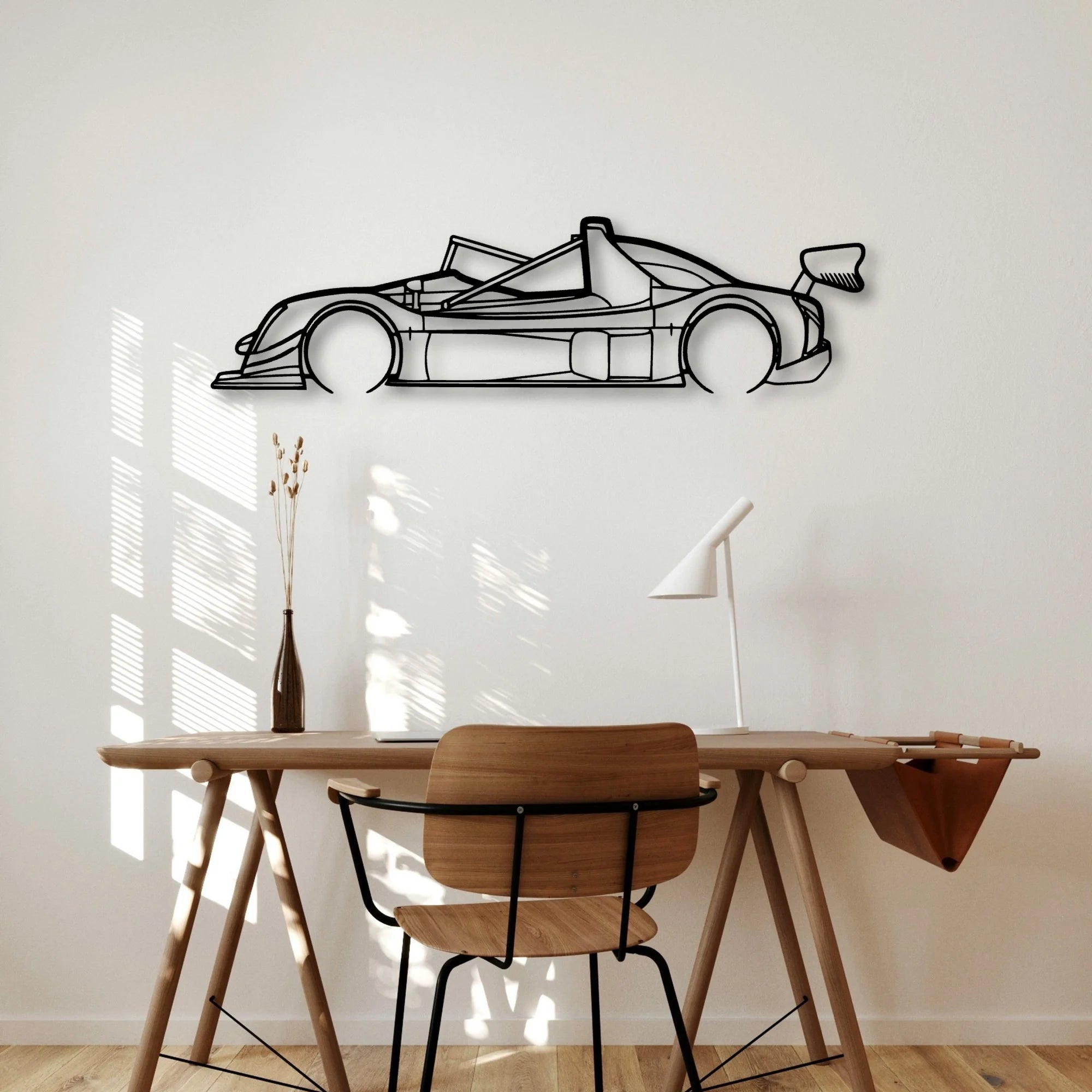 SR10 Classic Silhouette Metal Wall Art - Automotive Garage Decor