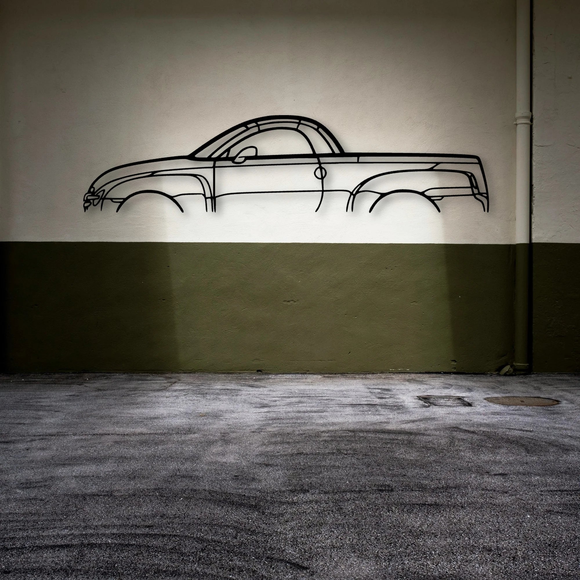 SSR 2006 Classic Silhouette Metal Wall Art - Automotive Garage Decor