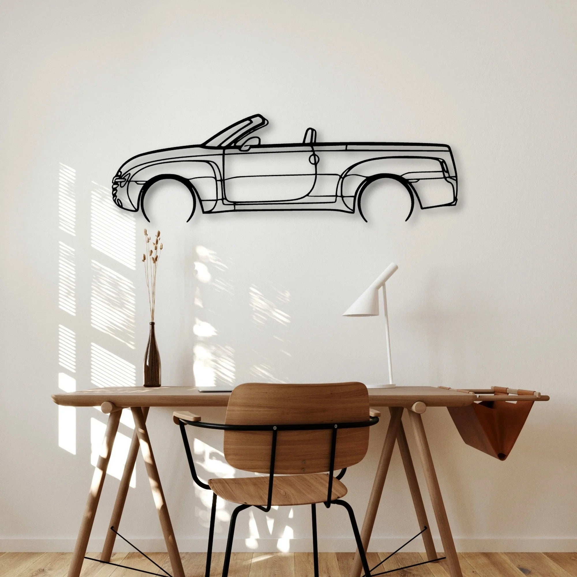 SSR 2 Classic Silhouette Metal Wall Art - Automotive Garage Decor