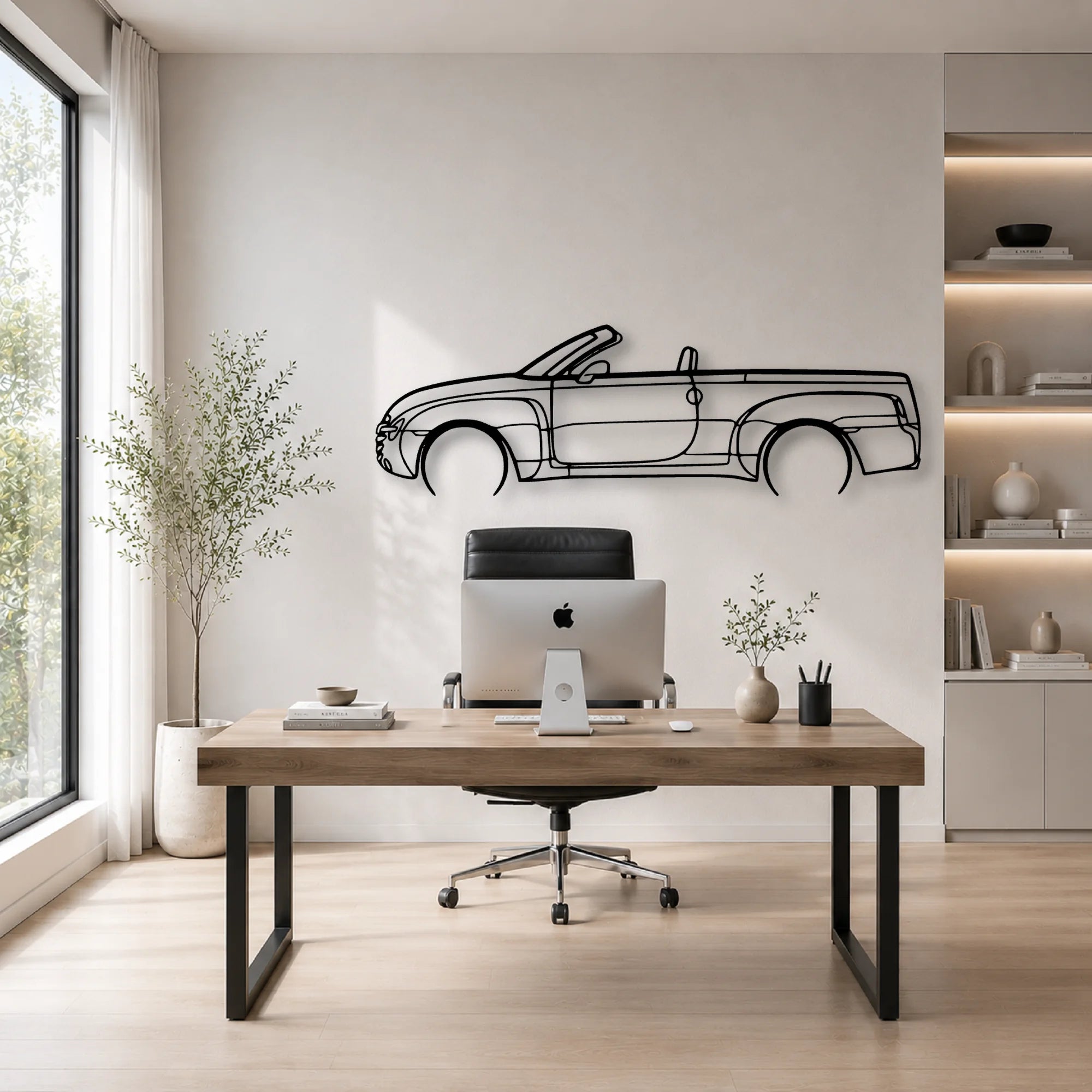 SSR 2 Classic Silhouette Metal Wall Art - Automotive Garage Decor