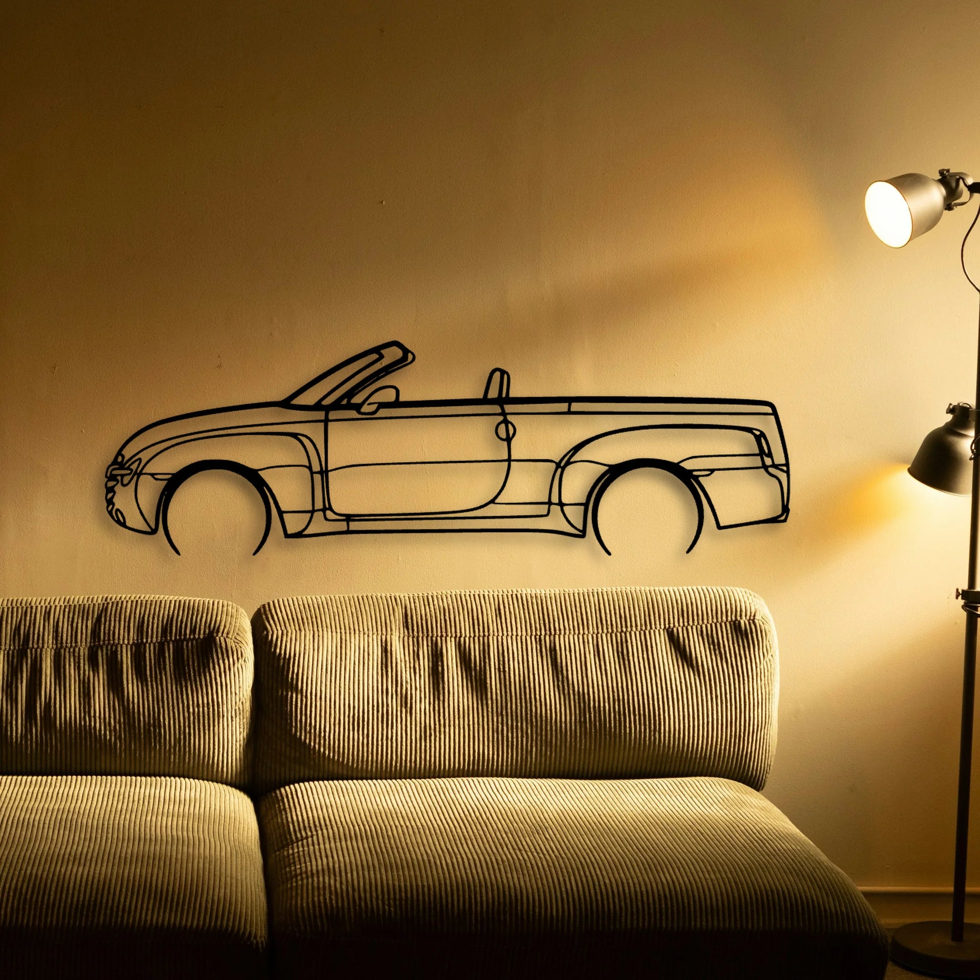SSR 2 Classic Silhouette Metal Wall Art - Automotive Garage Decor