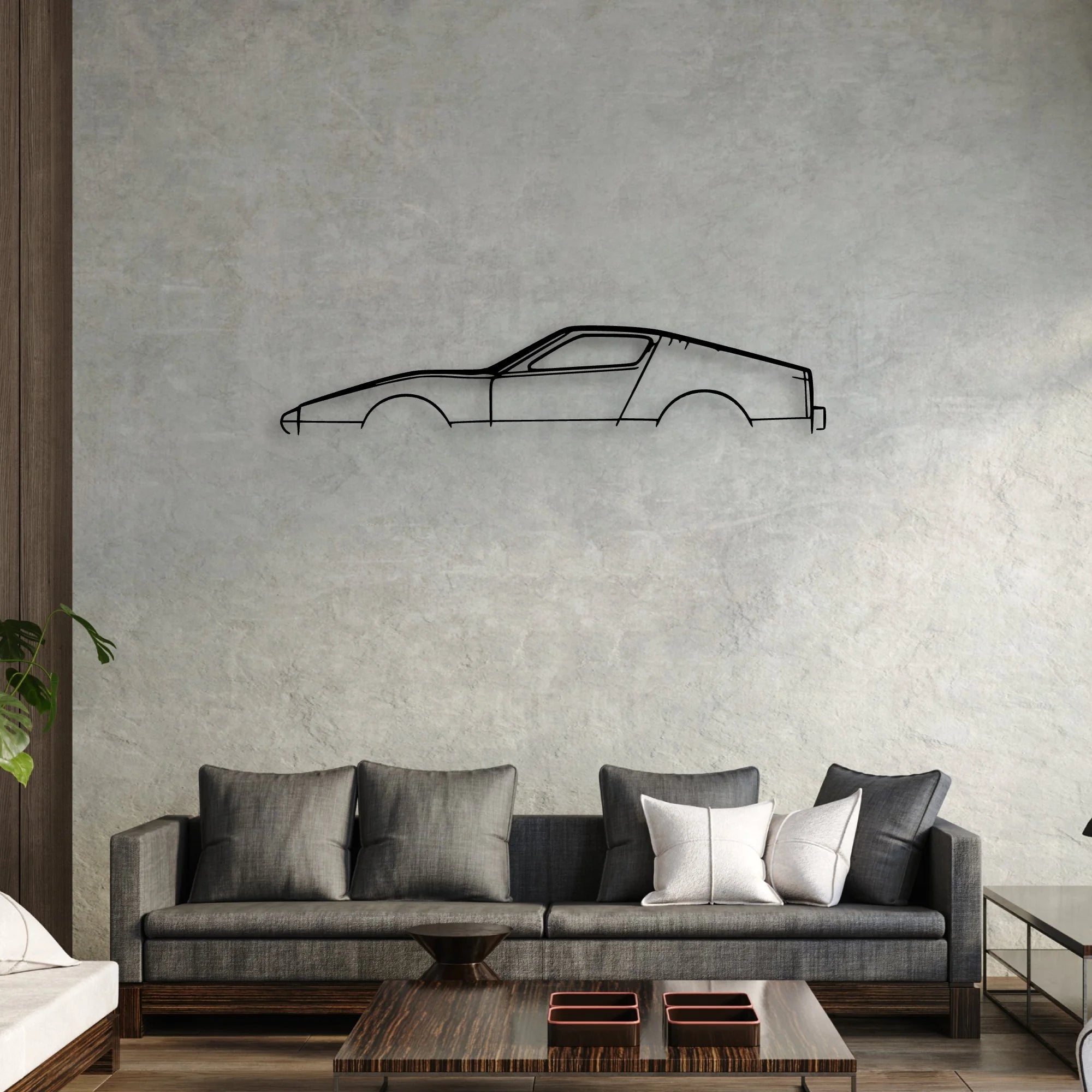 SV1 Classic Silhouette Metal Wall Art - Automotive Garage Decor