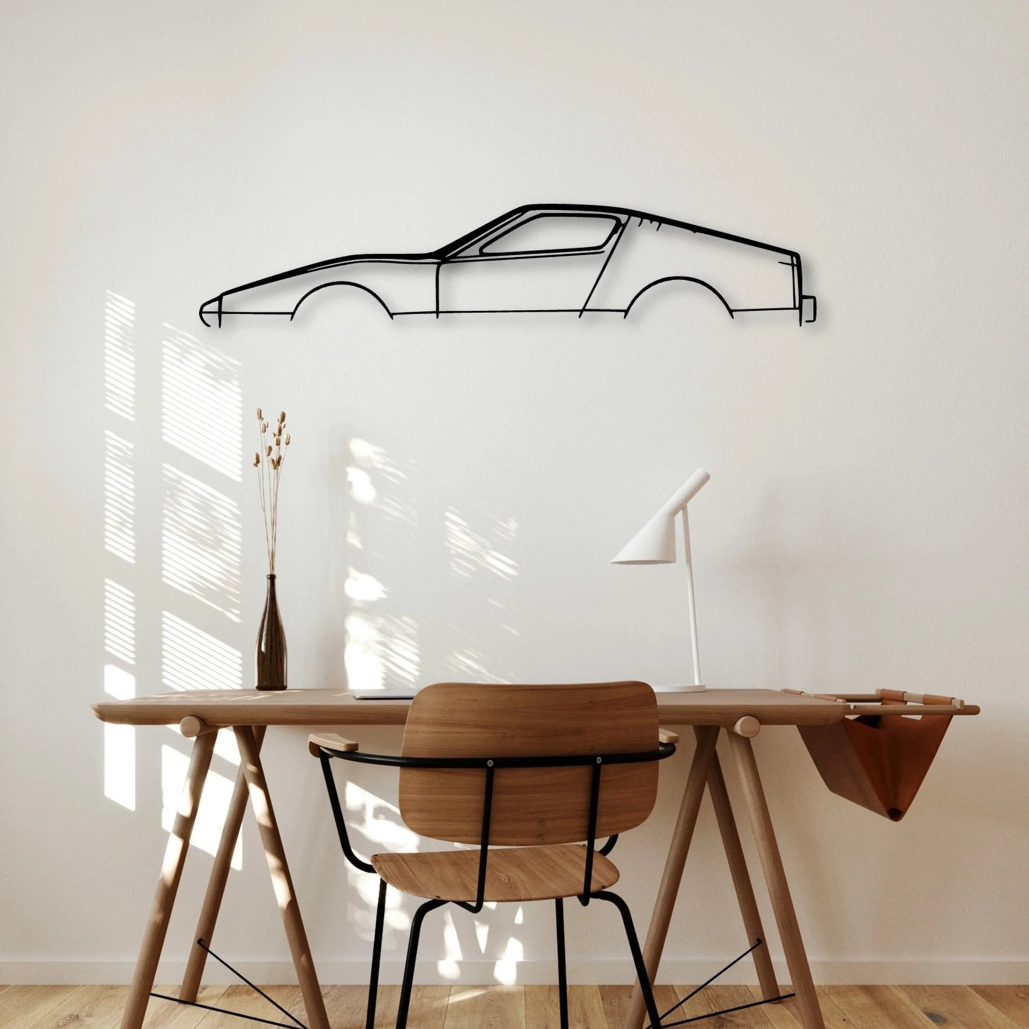 SV1 Classic Silhouette Metal Wall Art - Automotive Garage Decor