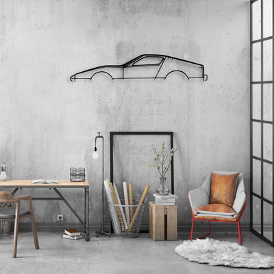 SV1 Classic Silhouette Metal Wall Art - Automotive Garage Decor