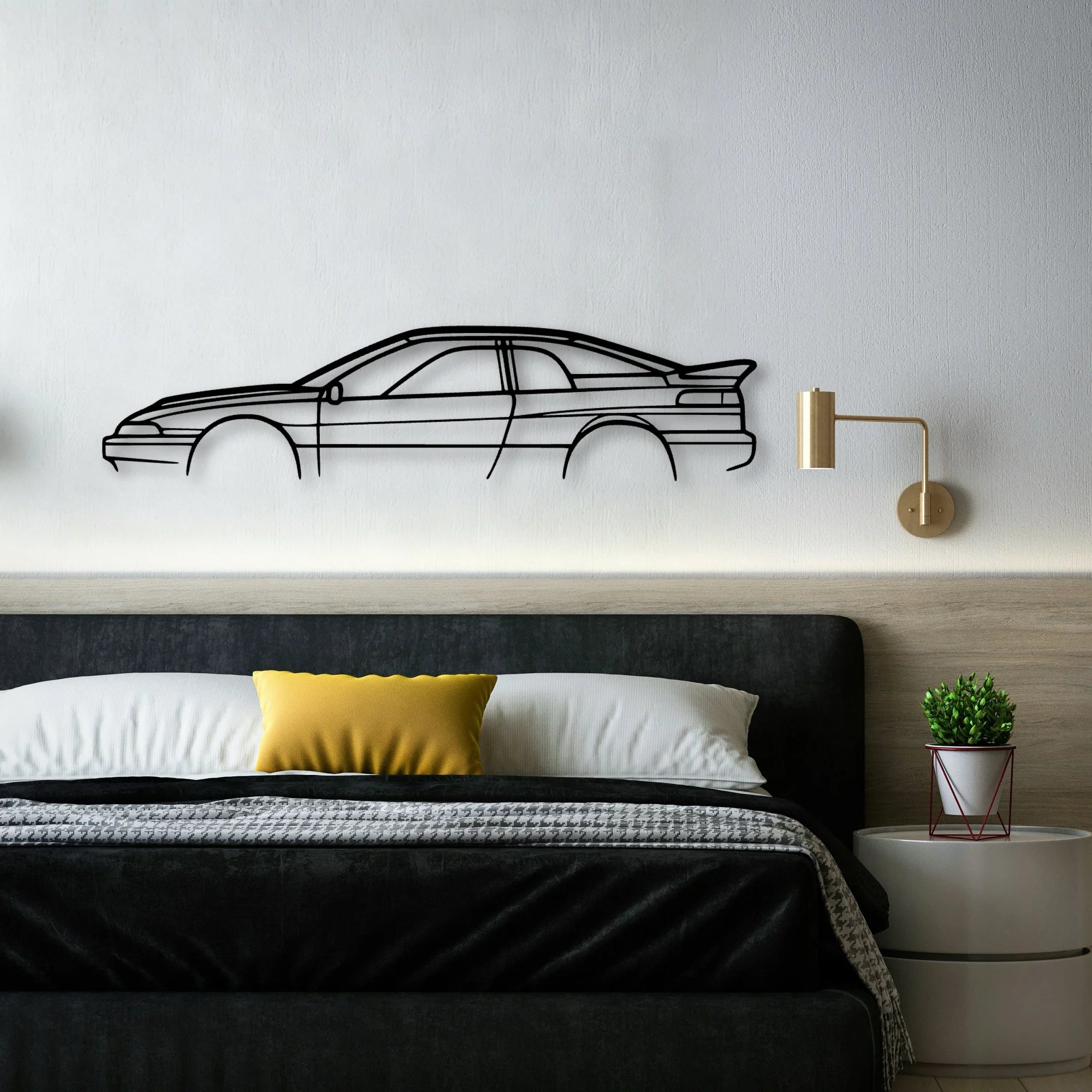 SVX Classic Silhouette Metal Wall Art - Automotive Garage Decor