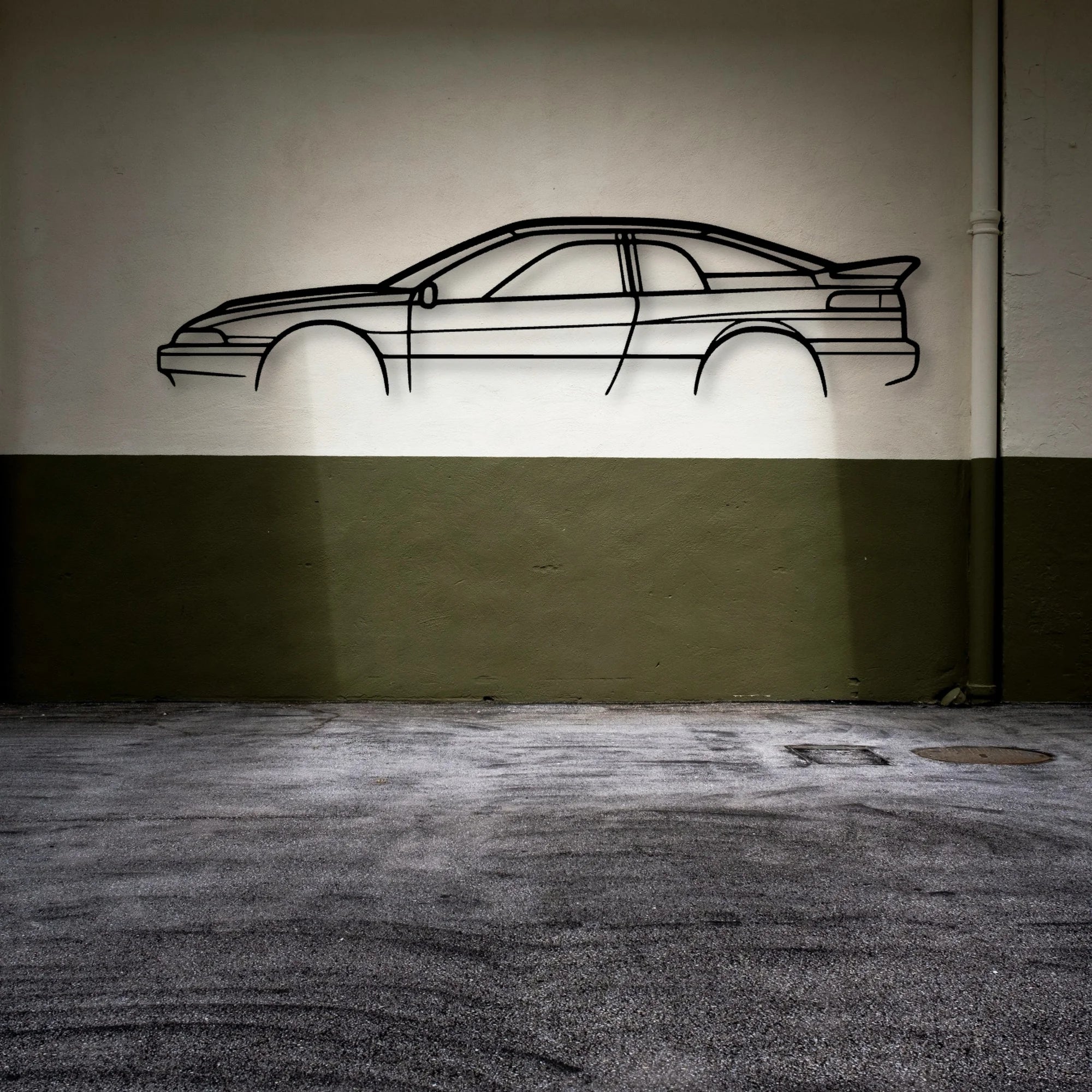 SVX Classic Silhouette Metal Wall Art - Automotive Garage Decor