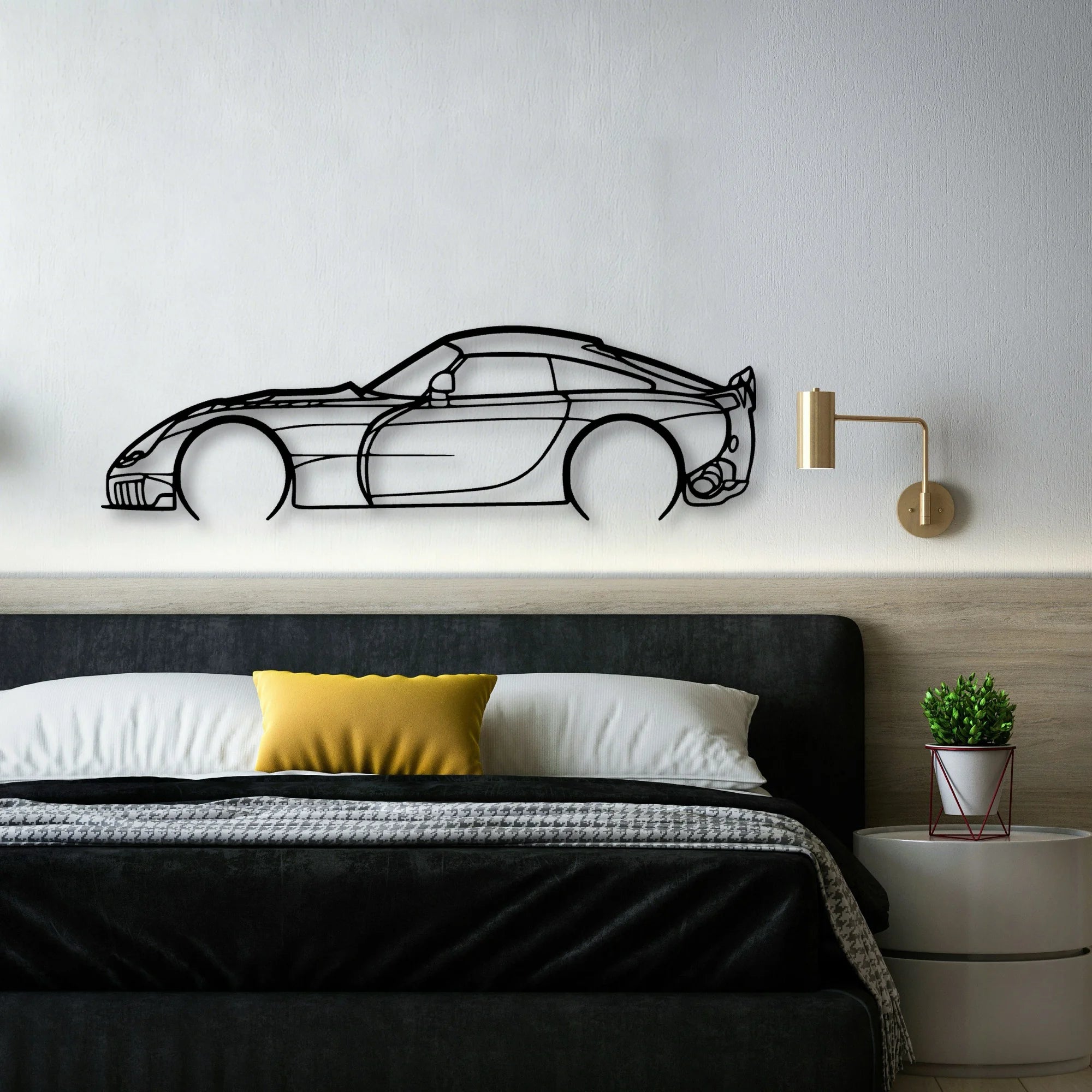 Sagaris 2005 Classic Silhouette Metal Wall Art - Automotive Garage Decor