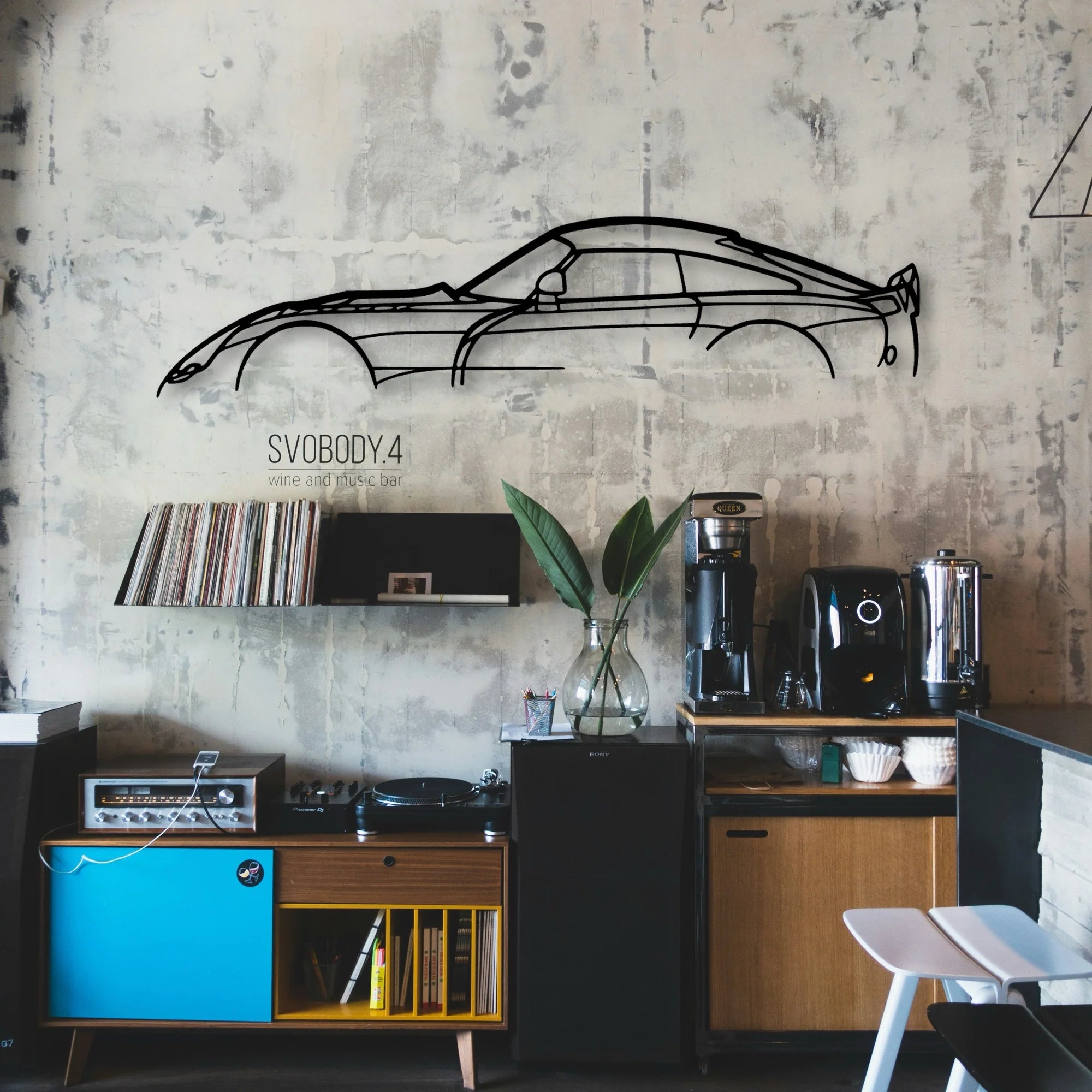 Sagaris 2006 Classic Silhouette Metal Wall Art - Automotive Garage Decor