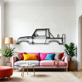Samurai 1988 Classic Silhouette Metal Wall Art - Automotive Garage Decor