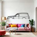 Sandman Panelvan 1975 Classic Silhouette Metal Wall Art - Automotive Garage Decor