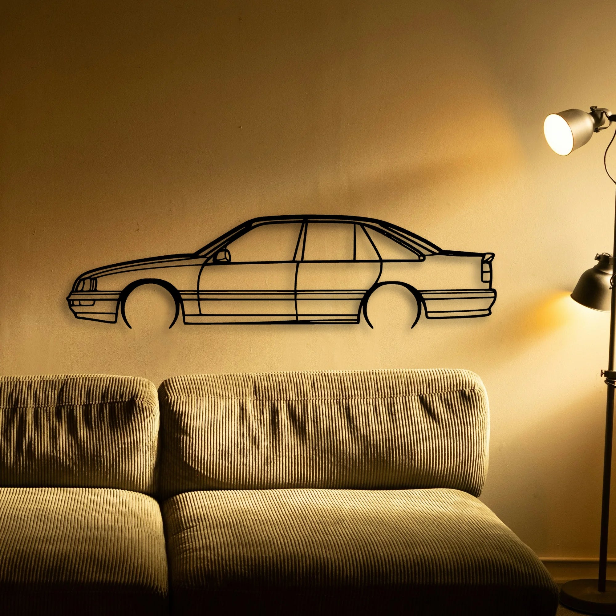 Senator 1989 Classic Silhouette Metal Wall Art - Automotive Garage Decor