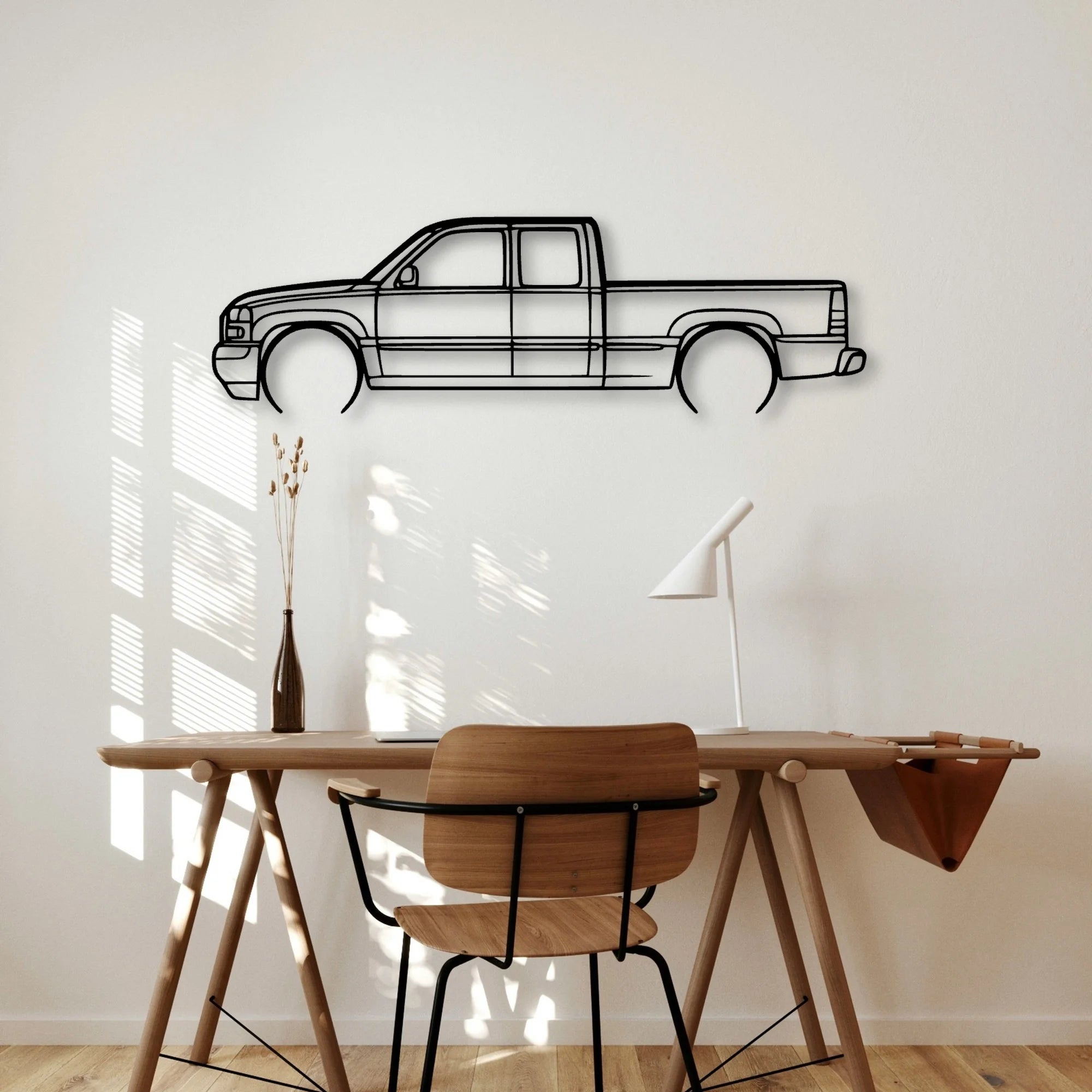 Sierra Classic Silhouette Metal Wall Art - Automotive Garage Decor