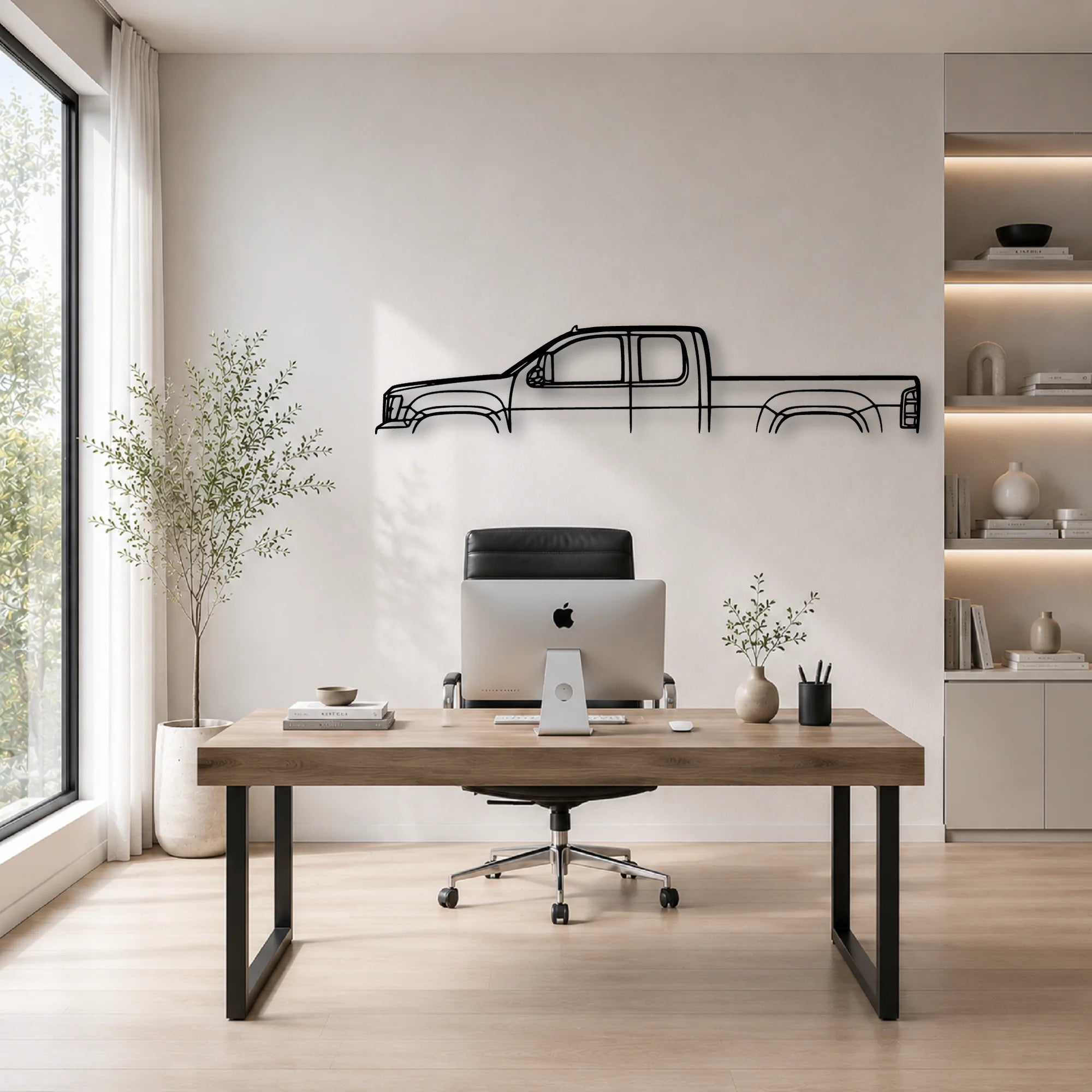 Sierra 2011 Classic Silhouette Metal Wall Art - Automotive Garage Decor