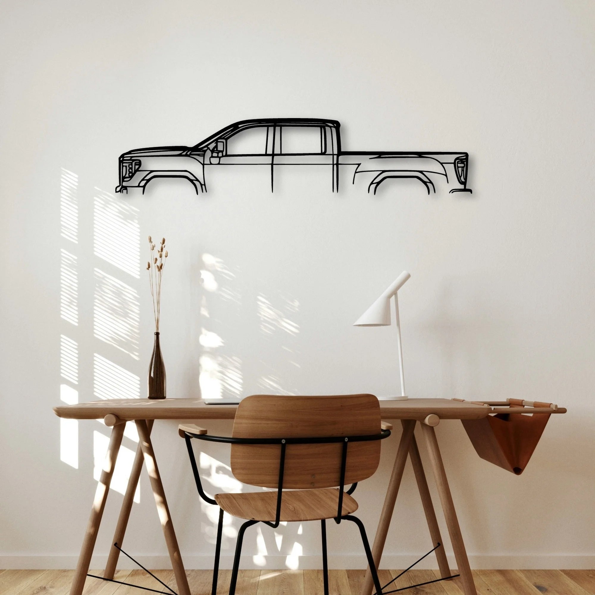 Sierra 2500 GT4 Classic Silhouette Metal Wall Art - Automotive Garage Decor