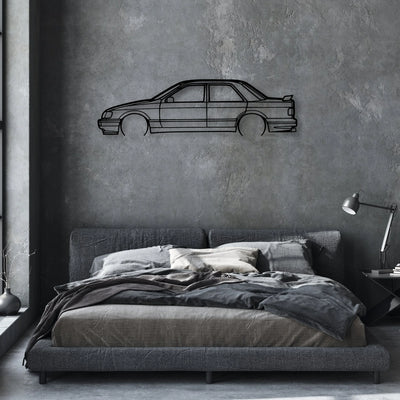 Sierra RS 1989 V2 Classic Silhouette Metal Wall Art - Automotive Garage Decor