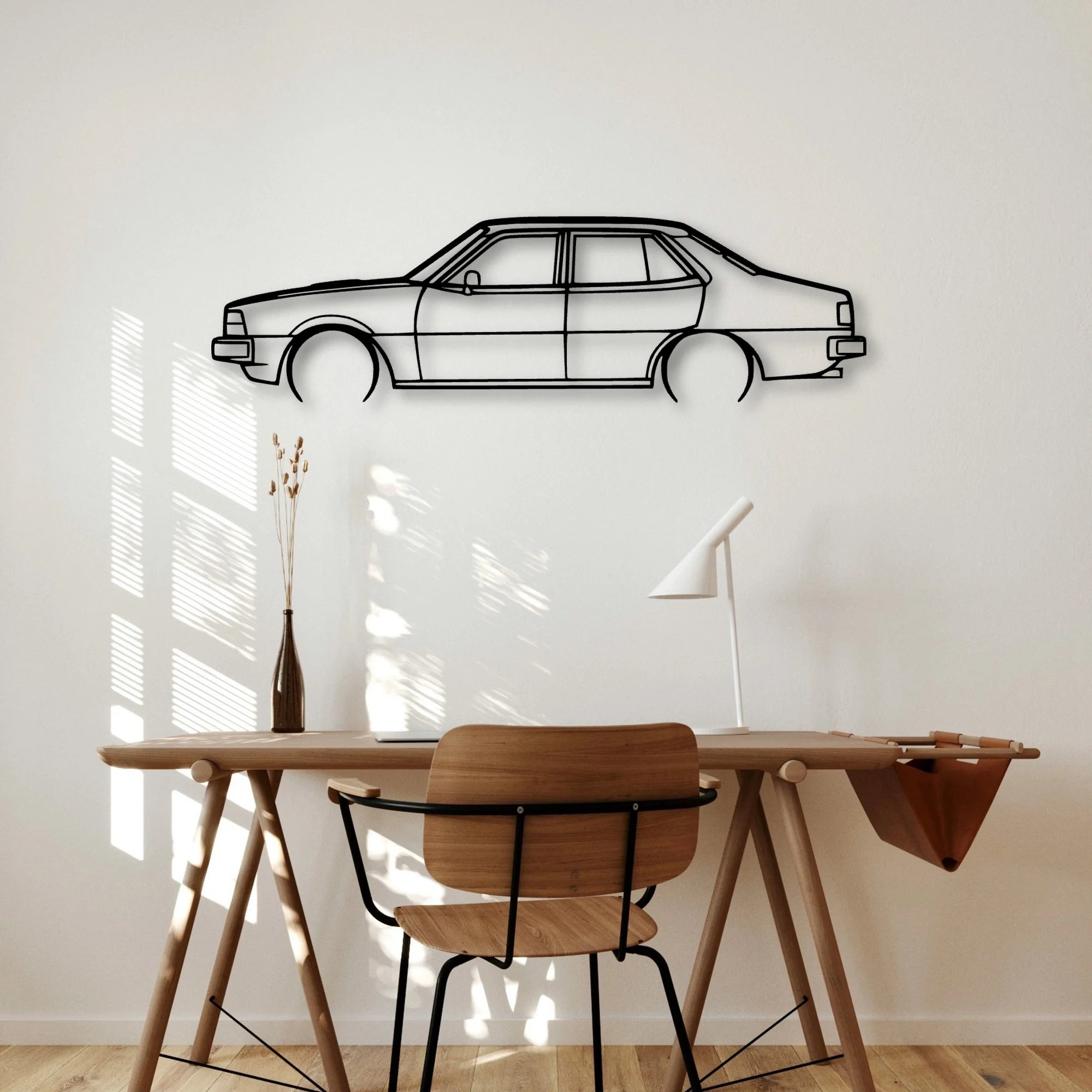Sigma 1981 Turbo Classic Silhouette Metal Wall Art - Automotive Garage Decor