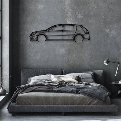 Signum V6 2006 Classic Silhouette Metal Wall Art - Automotive Garage Decor