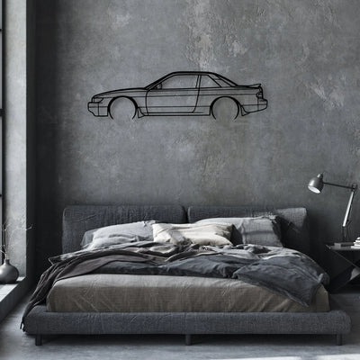 Silvia S13 1990 Classic Silhouette Metal Wall Art - Automotive Garage Decor