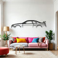 Skyline GT R R34 Classic Silhouette Metal Wall Art - Automotive Garage Decor
