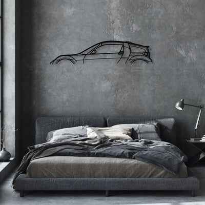 Smart coupe B edition 2002 Classic Silhouette Metal Wall Art - Automotive Garage Decor