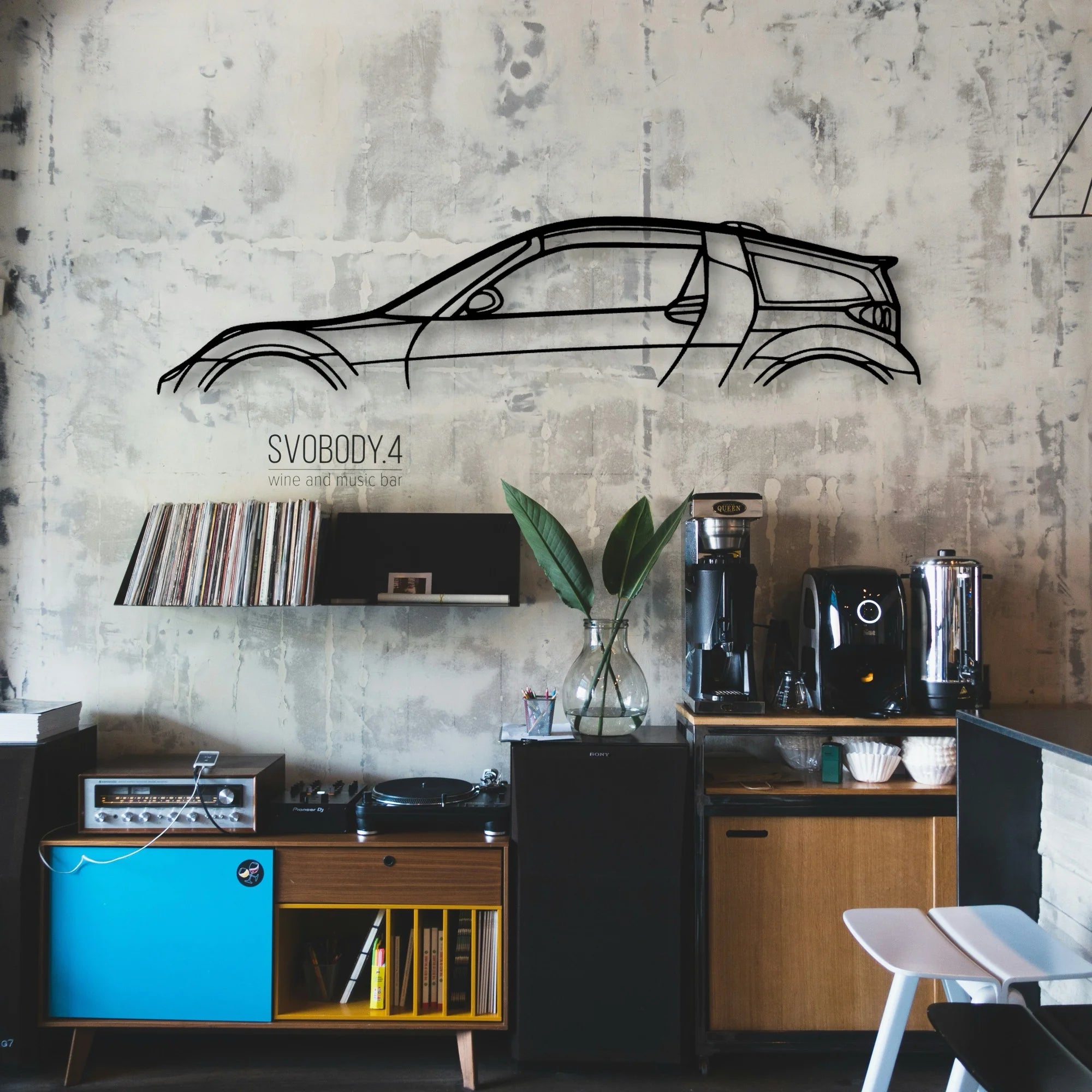 Smart Coupe B Edition 2002 Classic Silhouette Metal Wall Art - Automotive Garage Decor