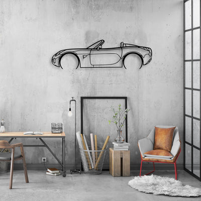 Solstice GXP 2 Classic Silhouette Metal Wall Art - Automotive Garage Decor