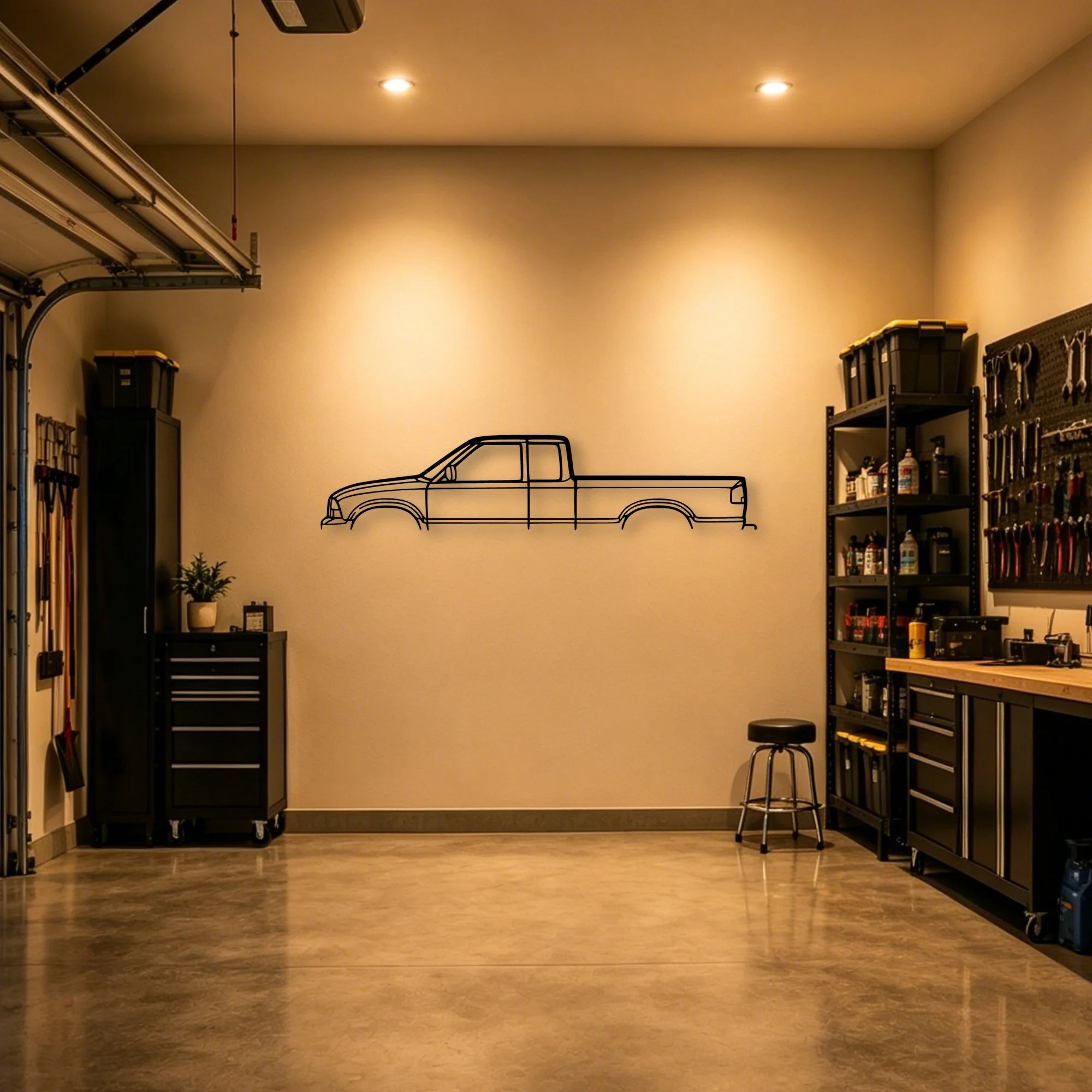 Sono 1989 Classic Silhouette Metal Wall Art - Automotive Garage Decor