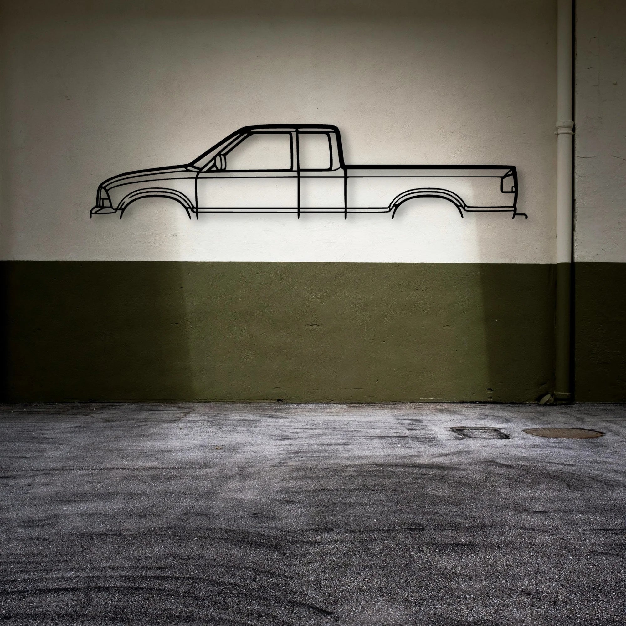 Sono 1989 Classic Silhouette Metal Wall Art - Automotive Garage Decor