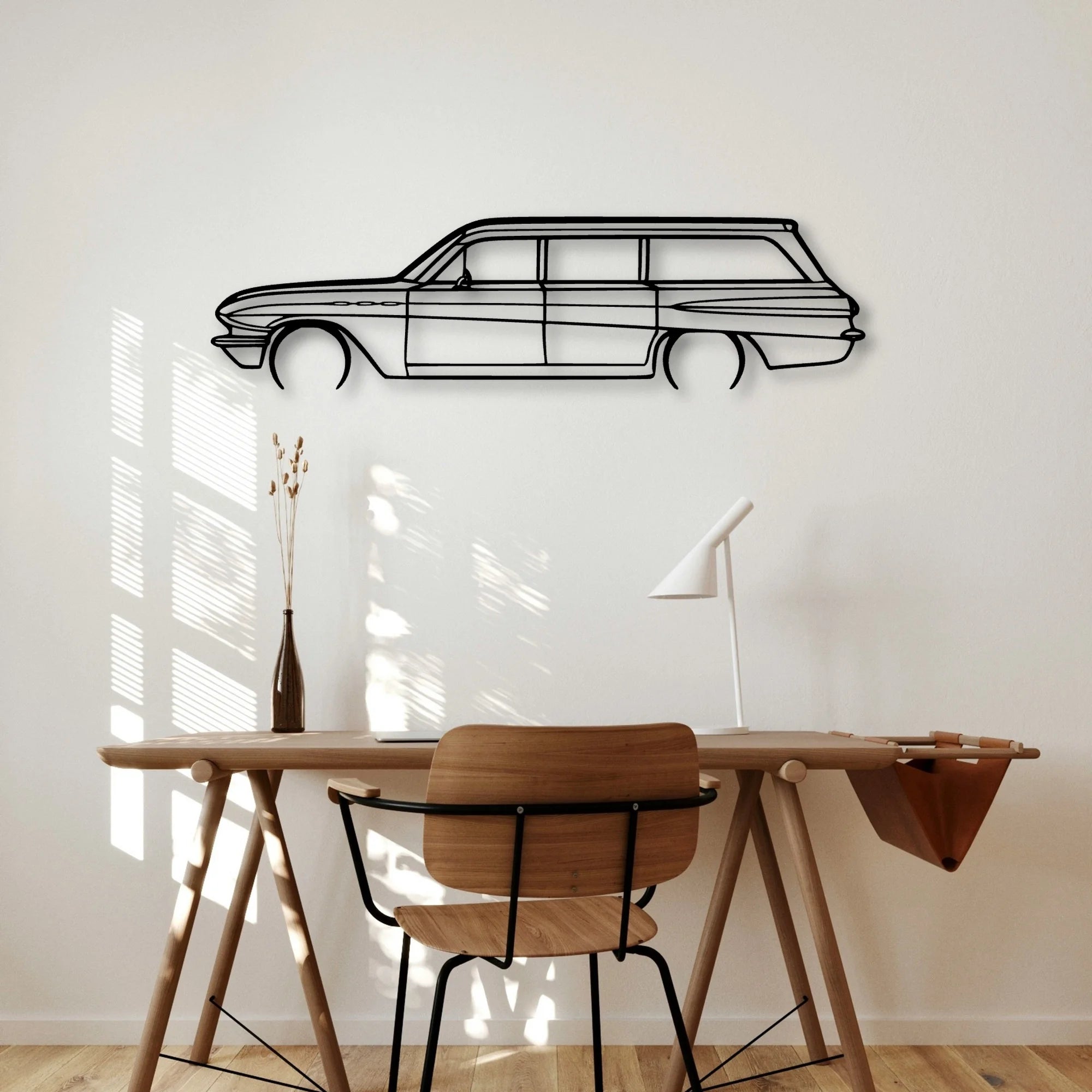 Special Wagon 1962 Classic Silhouette Metal Wall Art - Automotive Garage Decor
