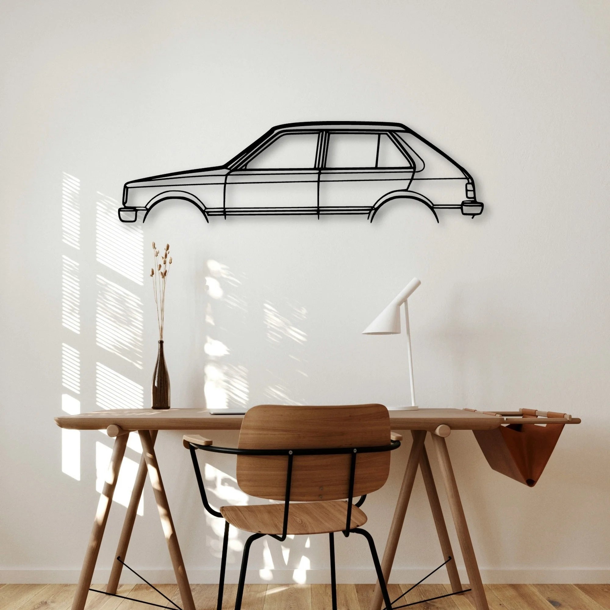 Starlet 1982 Classic Silhouette Metal Wall Art - Automotive Garage Decor
