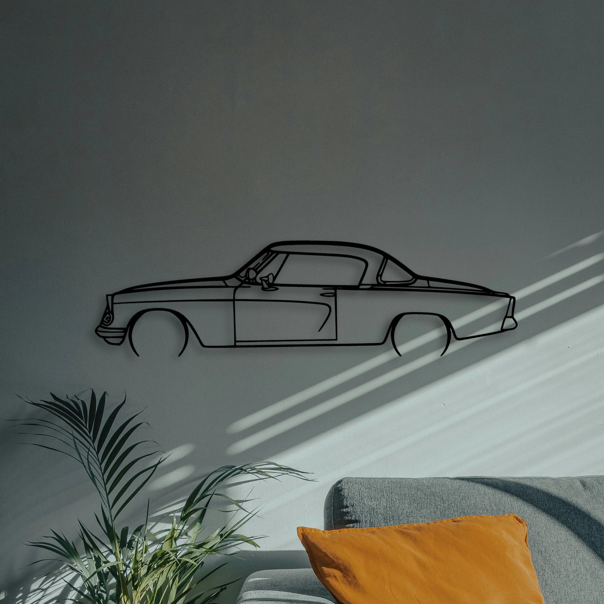 Starliner 1953 Classic Silhouette Metal Wall Art - Automotive Garage Decor