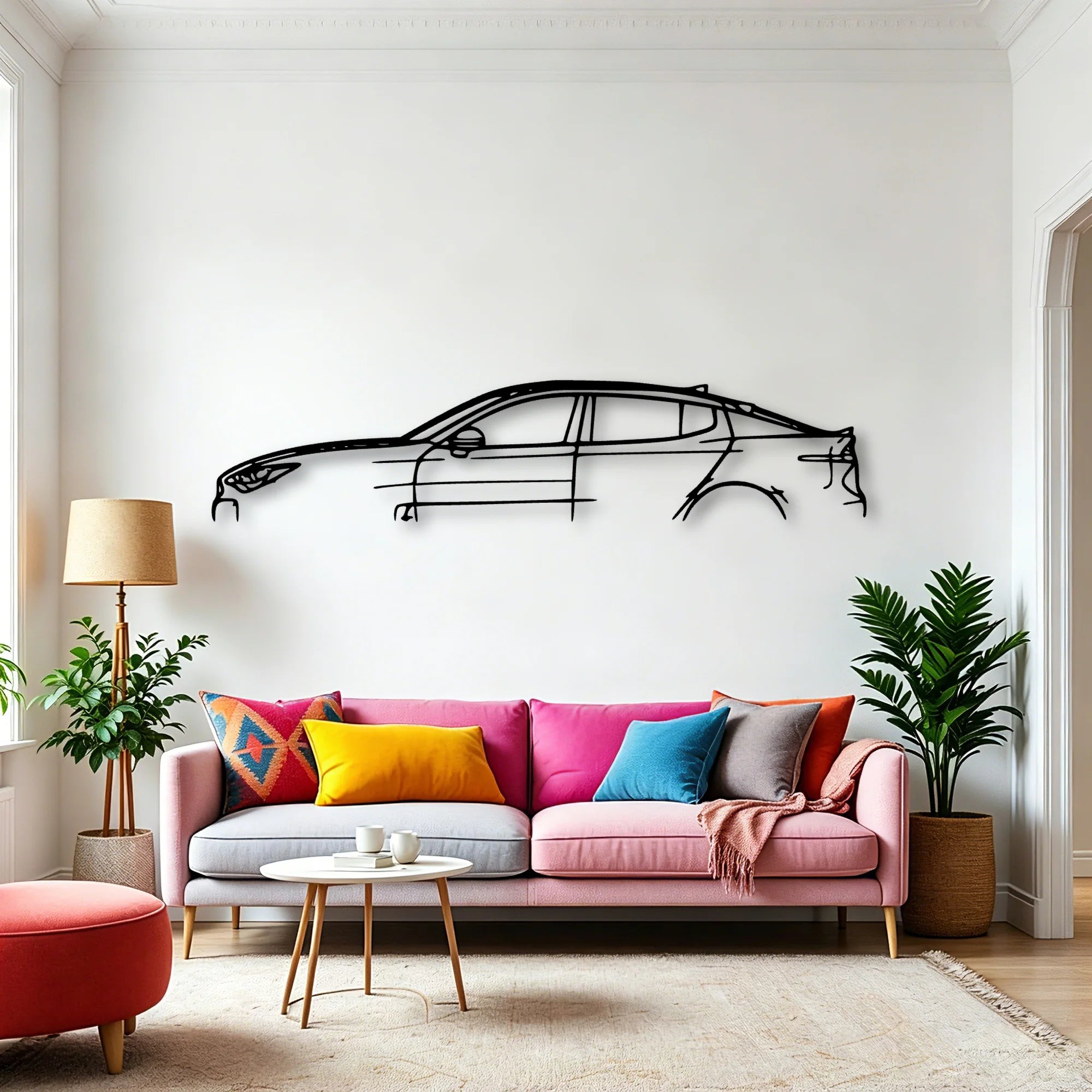 Stinger GT2 2019 Classic Silhouette Metal Wall Art - Automotive Garage Decor