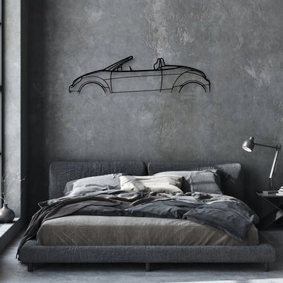 Street Ka Classic Silhouette Metal Wall Art - Automotive Garage Decor