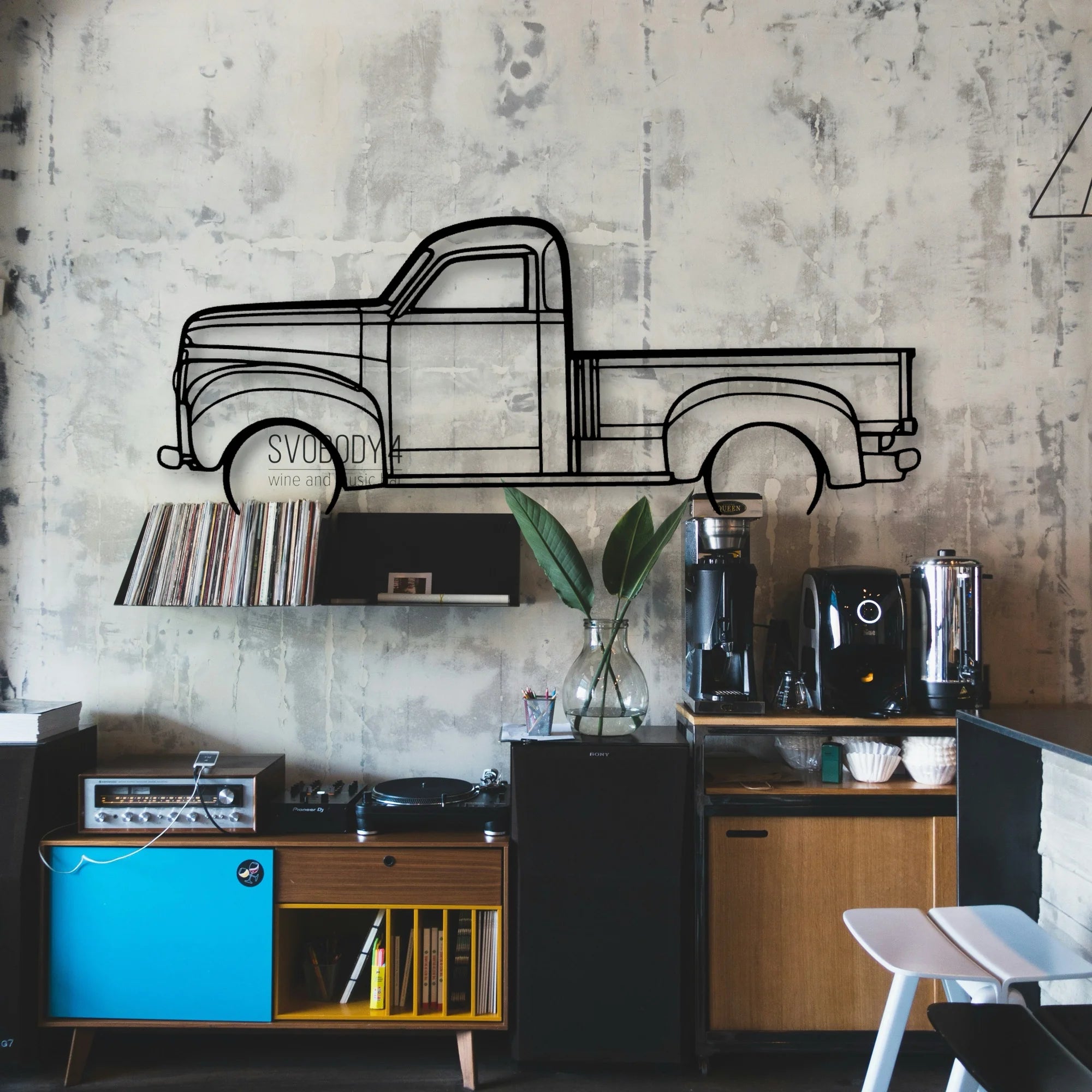 Studebaker M5 Classic Silhouette Metal Wall Art - Automotive Garage Decor