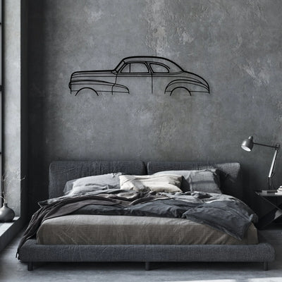 Stylemaster Coupe 1948 Classic Silhouette Metal Wall Art - Automotive Garage Decor