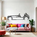 Super 7 Classic Silhouette Metal Wall Art - Automotive Garage Decor