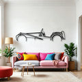 Super Seven Classic Silhouette Metal Wall Art - Automotive Garage Decor