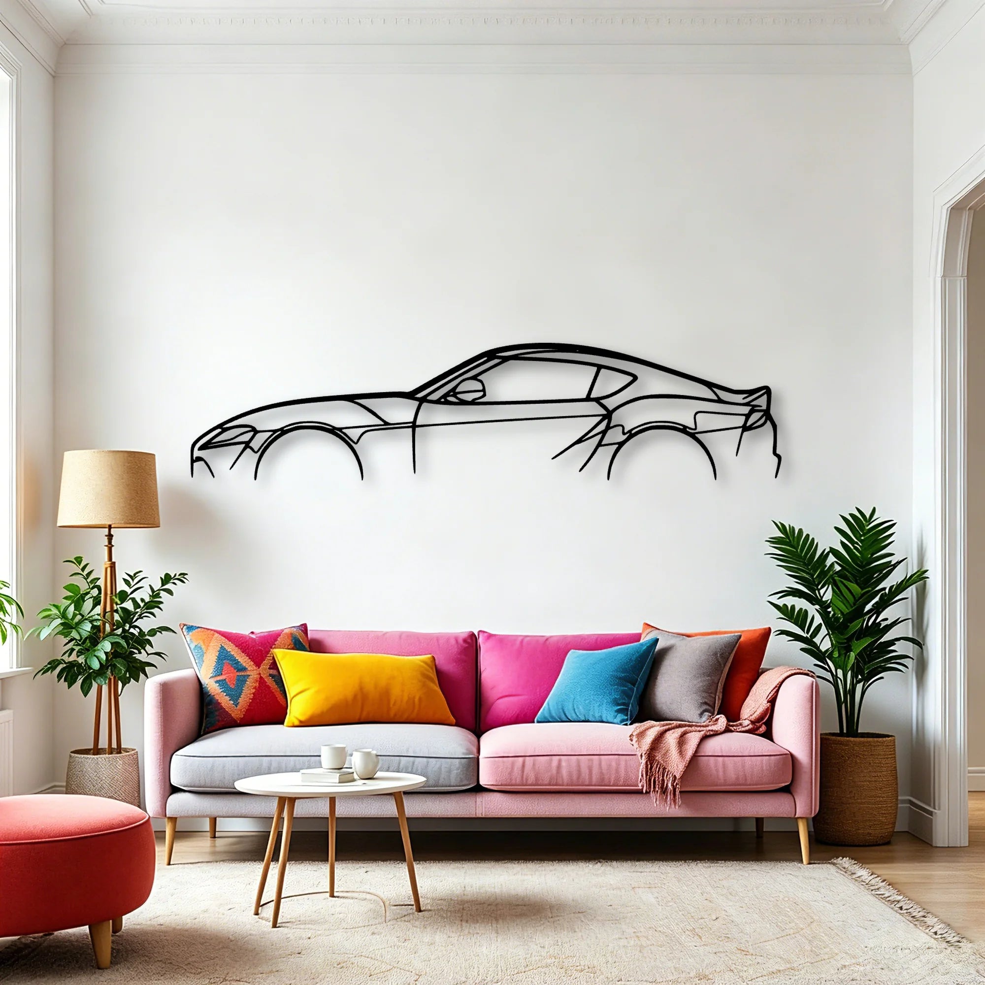 Supra MK5 Classic Silhouette Metal Wall Art - Automotive Garage Decor