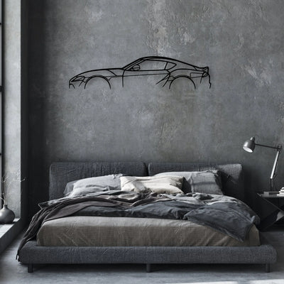 Supra Mk5 Classic Silhouette Metal Wall Art - Automotive Garage Decor