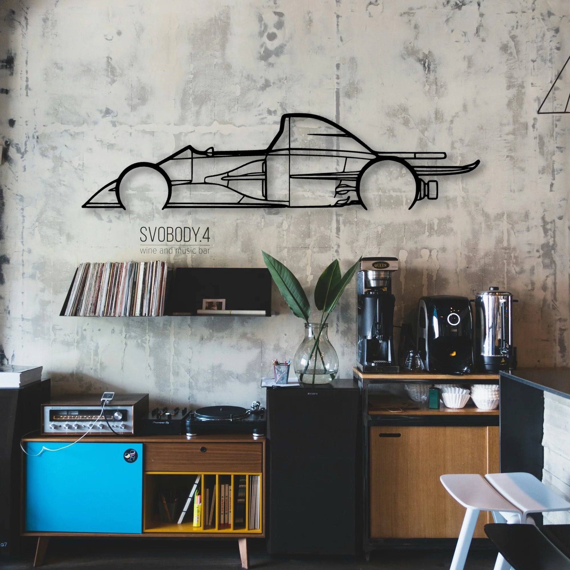 Swift DB1 1985 Classic Silhouette Metal Wall Art - Automotive Garage Decor