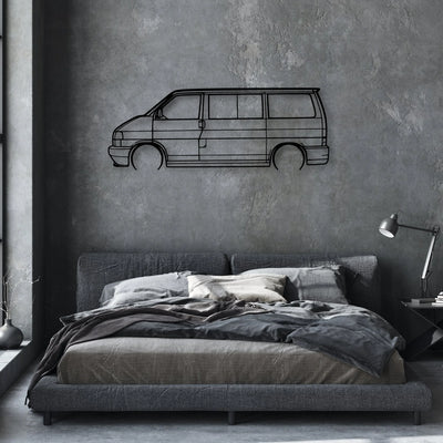 T4 1999 Classic Silhouette Metal Wall Art - Automotive Garage Decor