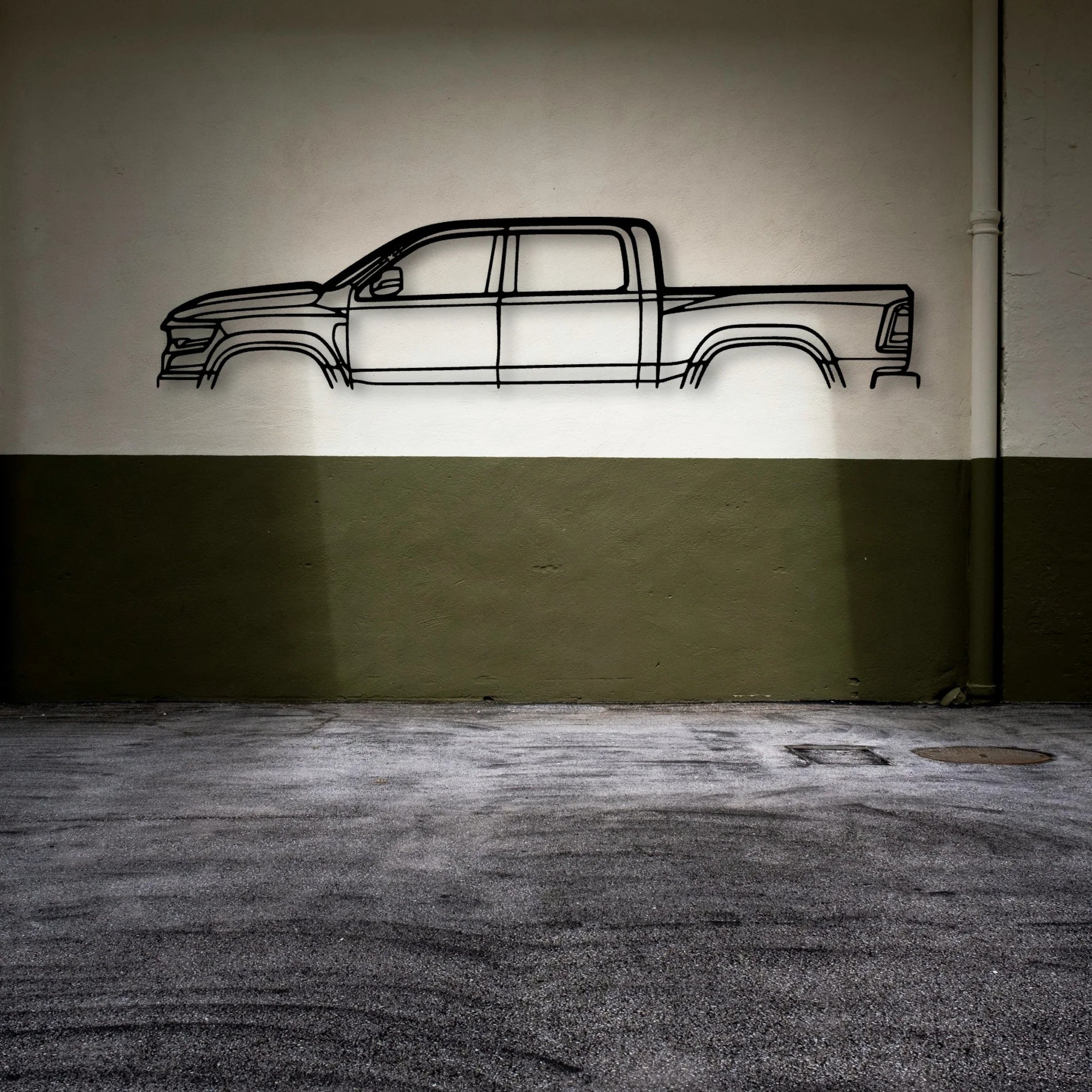 TRX 2021 Classic Silhouette Metal Wall Art - Automotive Garage Decor