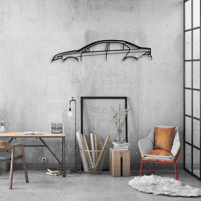 TSX 2008 Classic Silhouette Metal Wall Art - Automotive Garage Decor