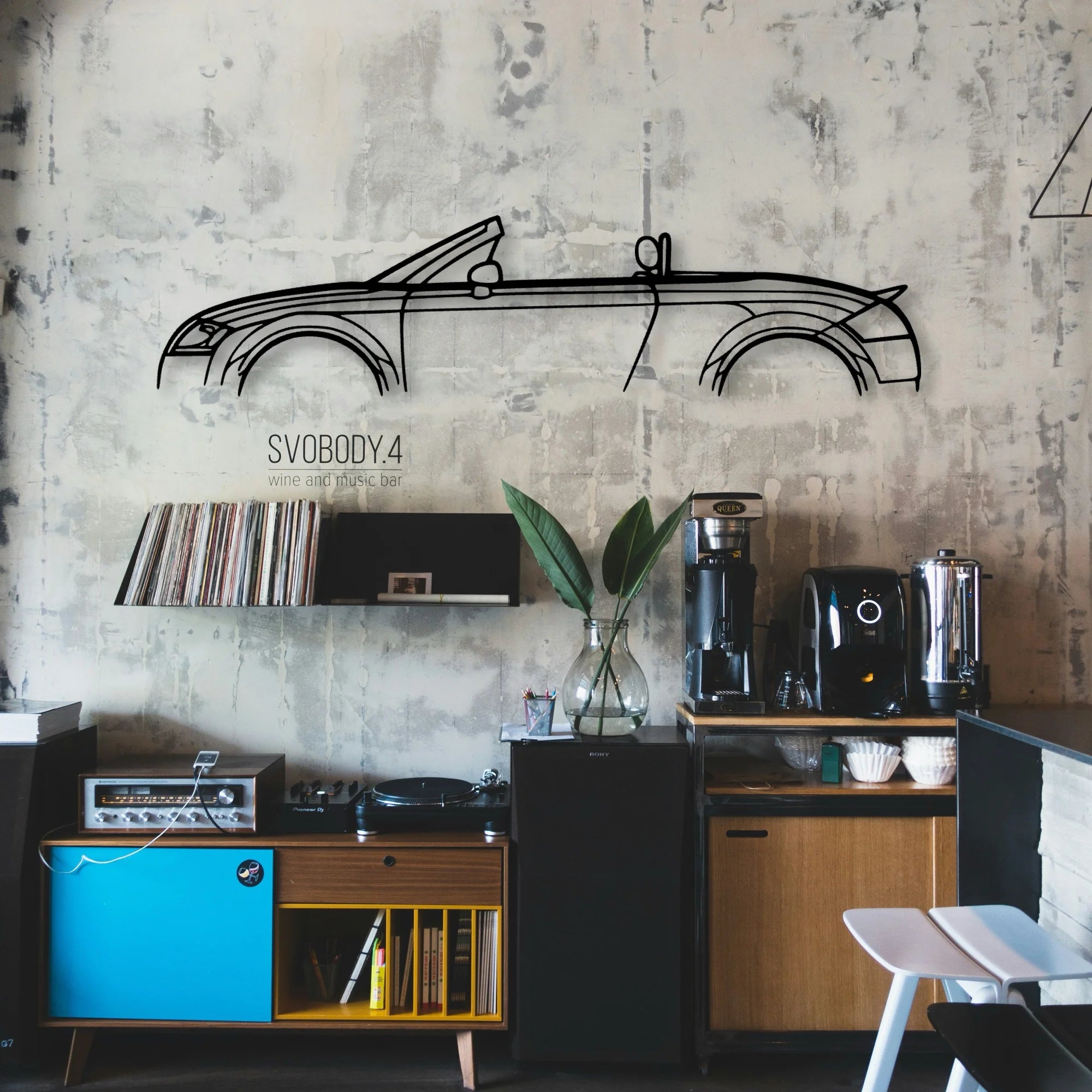 TT MK1 Roadster 2001 Classic Silhouette Metal Wall Art - Automotive Garage Decor