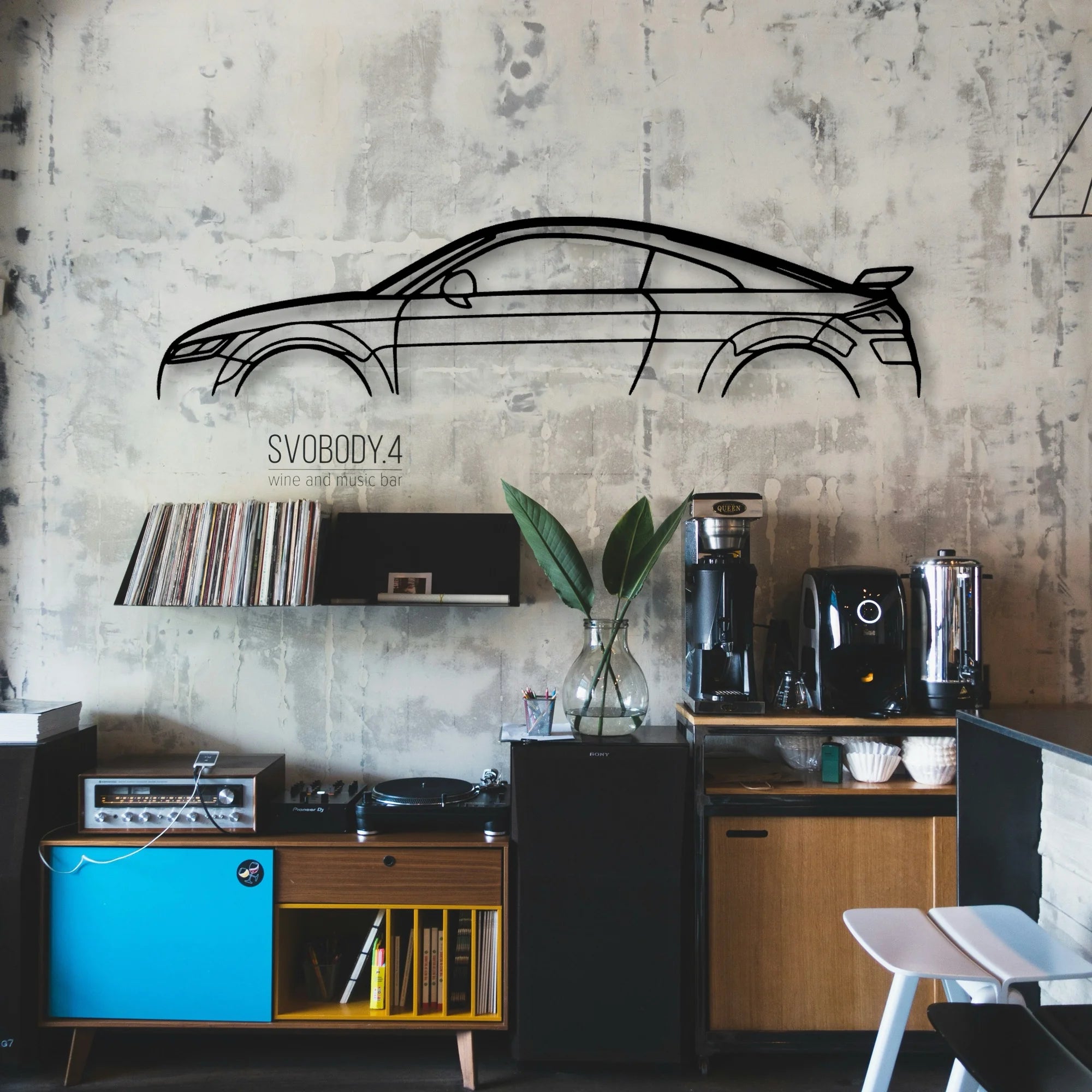 TT RS MK3 Classic Silhouette Metal Wall Art - Automotive Garage Decor