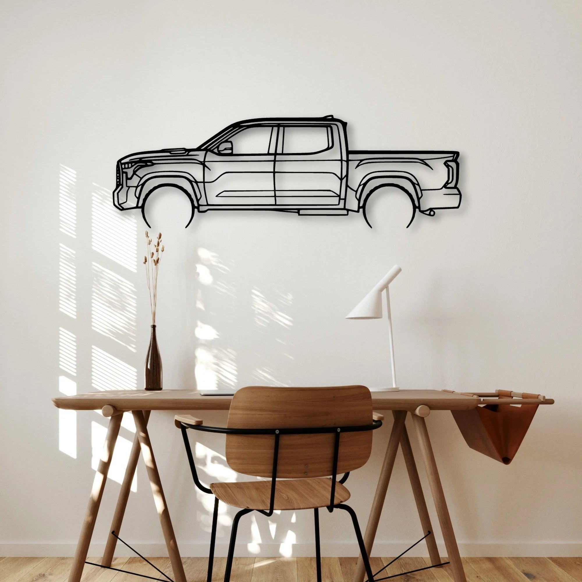TUNDRA 2022 2 Classic Silhouette Metal Wall Art - Automotive Garage Decor