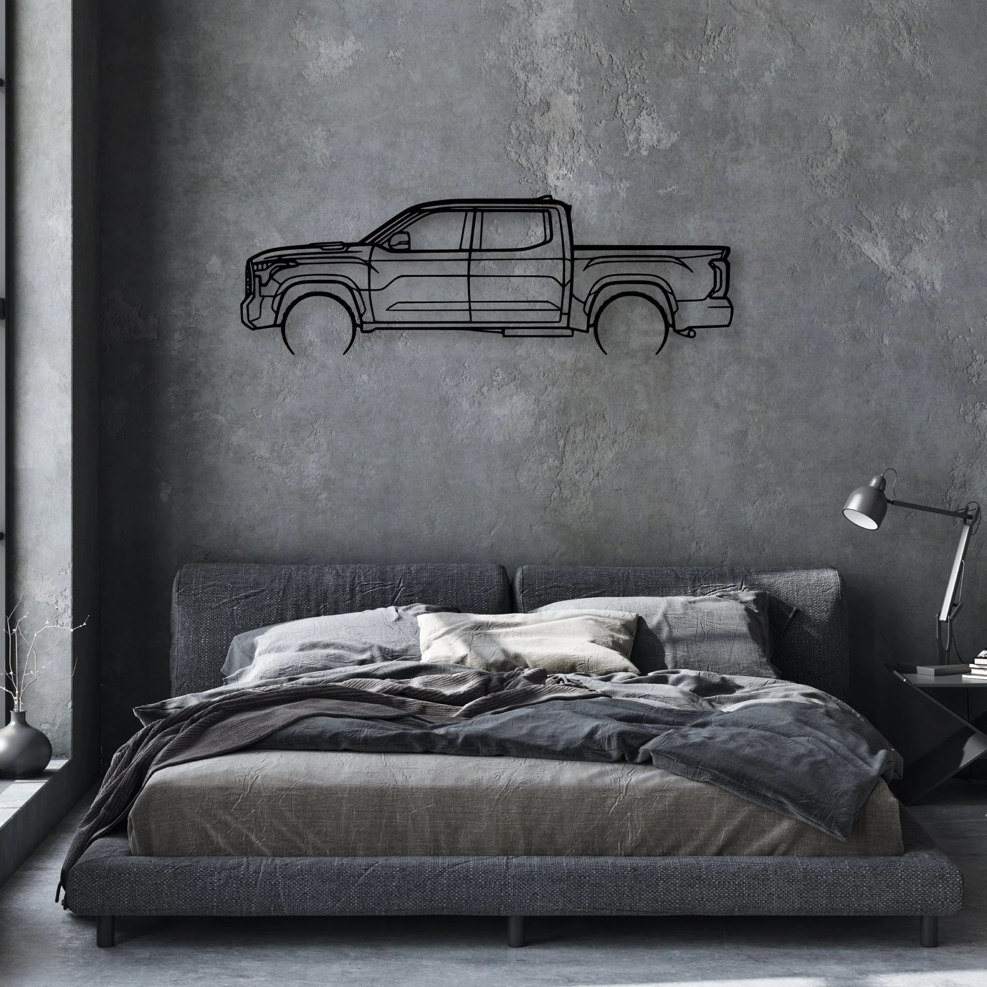 TUNDRA 2022 2 Classic Silhouette Metal Wall Art - Automotive Garage Decor